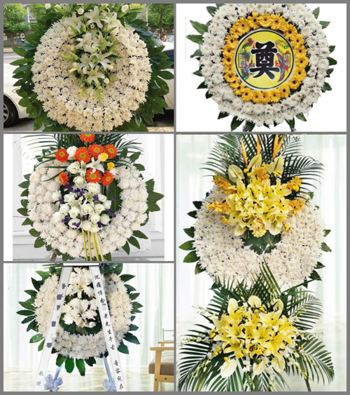 四川成都彭州市三界镇凌泉村花圈速递